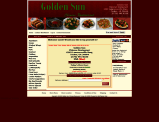 goldensundelivery.com screenshot