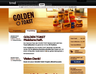 goldentoast.trnd.com screenshot