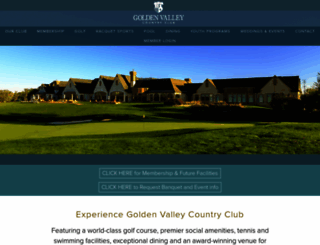 goldenvalleycountryclub.com screenshot