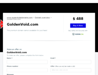 goldenvoid.com screenshot