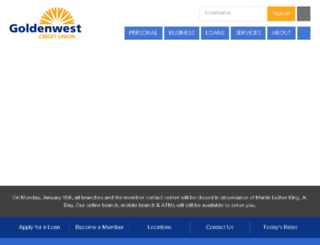 goldenwestcreditunion.org screenshot