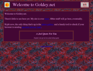 goldey.net screenshot