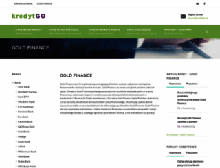 goldfinance.kredytgo.pl screenshot