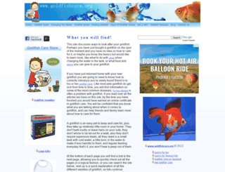 goldfishcare.org screenshot
