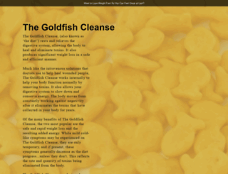goldfishcleanse.launchrock.com screenshot