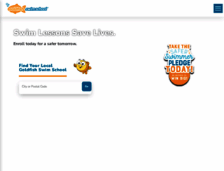 goldfishswimschool.com screenshot