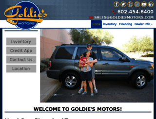 goldiesmotors.com screenshot