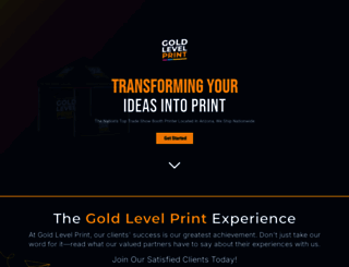 goldlevelprint.com screenshot