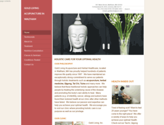 goldlivingacupuncture.com screenshot