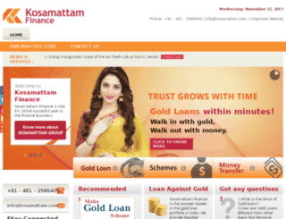 goldloan.kosamattam.com screenshot