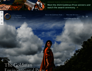 goldmanprize.org screenshot
