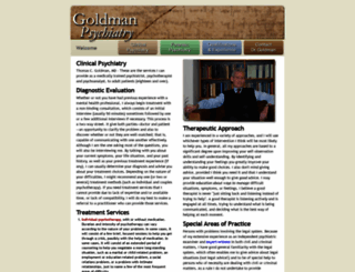 goldmanpsychiatry.com screenshot