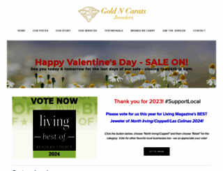 goldncaratsjewelers.com screenshot