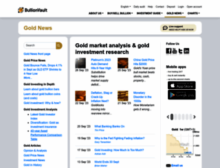 goldnews.bullionvault.com screenshot