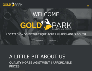 goldparkequestriancentre.com screenshot