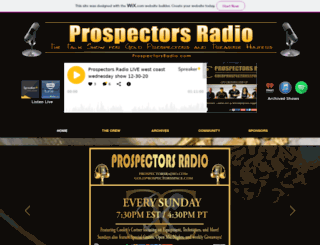 goldprospectorsspaceradio.com screenshot