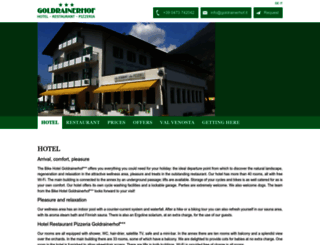 goldrainerhof.it screenshot