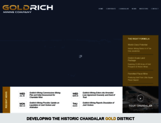 goldrichmining.com screenshot