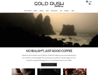 goldrushcoffee.com screenshot