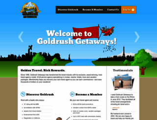 goldrushgetaways.com screenshot