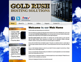 goldrushhostingsolutions.com screenshot