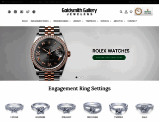 goldsmithgalleryjewelers.com screenshot