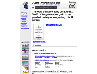 goldstandardsonglist.com screenshot