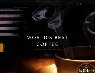 goldstarcoffee.com screenshot