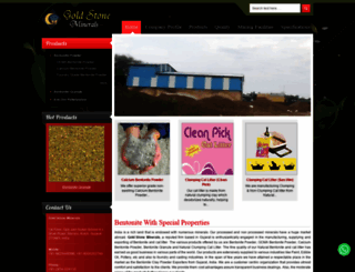goldstoneminerals.com screenshot