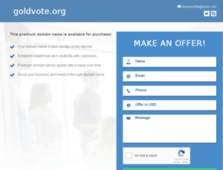 goldvote.org screenshot