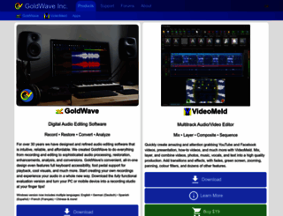 goldwave.com screenshot