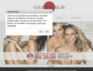 goledevojke.rs screenshot