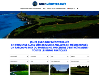 golf-mediterranee.com screenshot