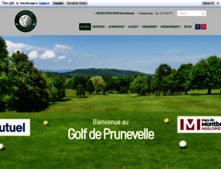 golf-prunevelle.com screenshot