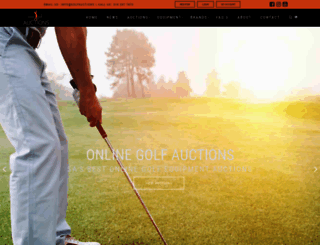 golfauctions.co.za screenshot