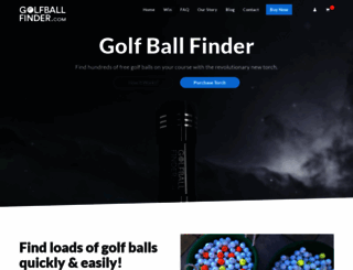 golfballfinder.com screenshot