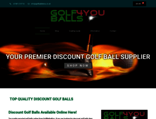 golfballs4you.co.uk screenshot