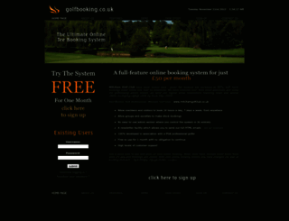 golfbooking.co.uk screenshot