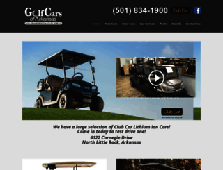 golfcarsofarkansas.com screenshot