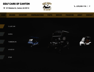 golfcarsofcanton.com screenshot