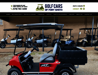 golfcarsoffortsmith.com screenshot