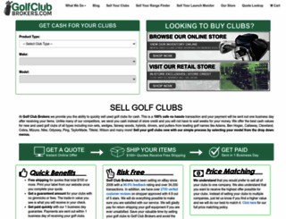 golfclubbrokers.com screenshot