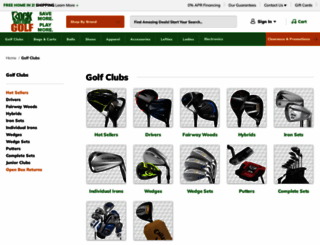 golfclubsdirect.com screenshot