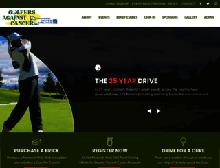 golfersagainstcancer.org screenshot