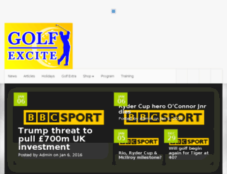golfexcite.com screenshot