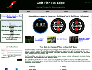 golffitnessedge.com screenshot