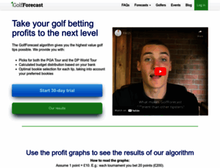 golfforecast.co.uk screenshot