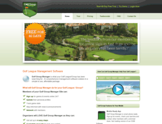 golfgroupmanager.com screenshot
