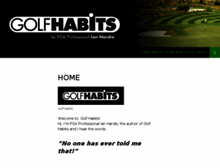 golfhabits.com screenshot