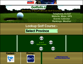 golfinfo.co.za screenshot